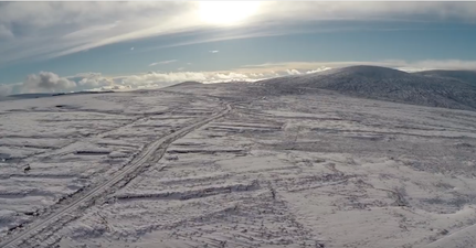 VIDEO: The snow-covered Wicklow Mountains looked absolutely beautiful today