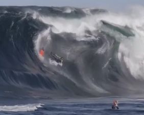 VIDEO: Surfer gets absolutely demolished by this massive wave
