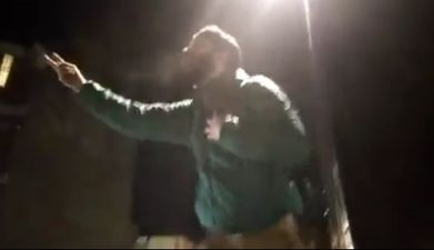 VIDEO: Irishman leads Brixton gathering in massive chorus of Let’s Dance