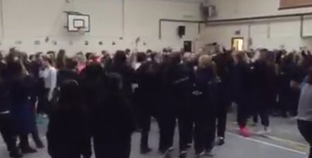 VIDEO: Students and teachers at Dublin school go wild for Maniac 2000 during early-morning rave