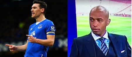 VINE: Thierry Henry’s face after Gareth Barry was mentioned as an England great is priceless