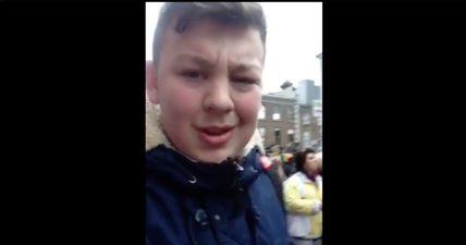 VIDEO: Ballsy fella walks through water protests shouting at people to pay their bills