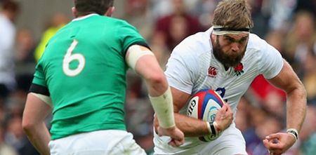 PIC: England’s Geoff Parling suffered a gruesome cut to the head (Graphic)