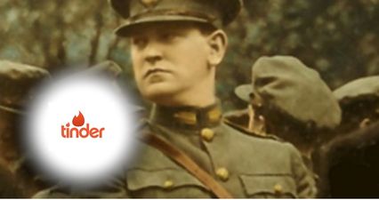 PIC: This Michael Collins-inspired Tinder chat-up line is so stupid that you have to laugh