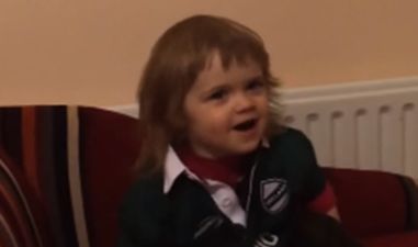 VIDEO: This two-year-old kid singing Ireland’s Call will make your day