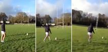 VIDEO: 16-year-old from Clare nails the Jonny Wilkinson three kick challenge