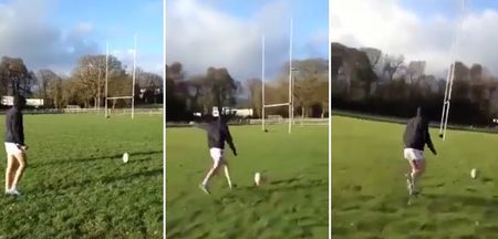 VIDEO: 16-year-old from Clare nails the Jonny Wilkinson three kick challenge