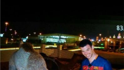 PIC: This Mayo man got a bit too, eh, friendly with this camel in Dubai