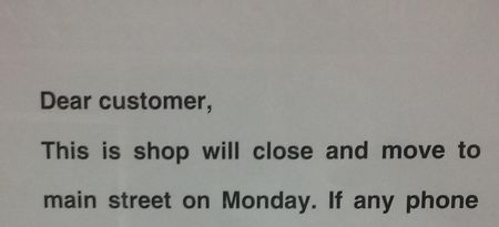 PIC: Unfortunate typo in shop window will give people the wrong idea about this shop in Ennis