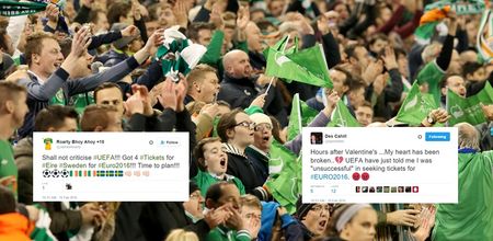 TWEETS: Delighted and devastated Irish fans react as UEFA confirmation e-mails over Euro 2016 tickets arrive
