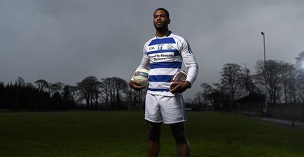 PICS: “I tip my hat off to them.” Former NFL star hails GAA players after playing in club game in Mayo