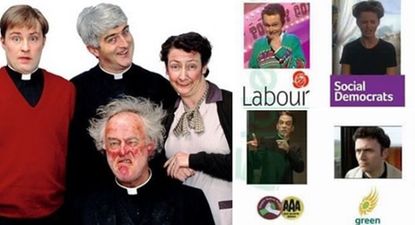 PIC: Father Ted meets the General Election posters and it’s superb