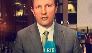 VIDEO: Loads of people spotted this RTÉ reporter getting tongue-tied and it’s very funny