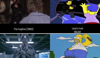 VIDEO: Side-by-side comparison of movie references in The Simpsons is magnificent