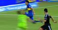 VIDEO: Carlos Tevez breaks goalkeeper’s jaw with this sickening knee to the face