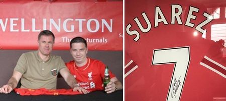 Drunken Irish man buys Suarez’s Liverpool jersey at an auction, instantly regrets the decision
