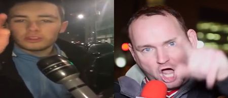 VIDEO: Angry Blackrock fan does amazing Andy Tate impression after schools rugby loss to Belvedere