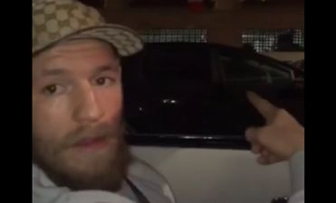VIDEO: Conor McGregor is feeling the love in LA after spotting an Irish flag on the street