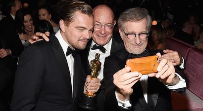 PIC: Only one man turned up at the Spire to celebrate Leonardo DiCaprio’s Oscar win