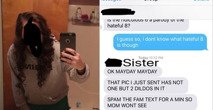 PIC: This girl accidentally sent a photo of sex toys to her family group text