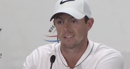 VIDEO: Rory McIlroy had a great response to a question about Donald Trump’s comments