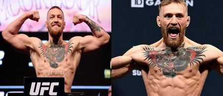 VIDEO: Conor McGregor looks in phenomenal condition as shapes thrown at weigh-in