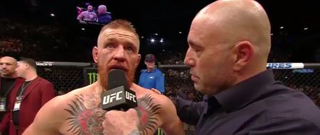 VIDEO: Conor McGregor’s immediate post-fight reaction to that unbelievable result