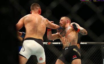 PIC: Conor McGregor shows class by posing for a photo with fans after his defeat