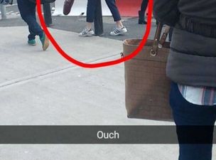 PIC: RTÉ presenter Stephen Byrne accidentally introduced his balls to a bollard in Dublin today