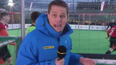 VIDEO: BBC presenter gets hit with a football live on air, responds like a boss