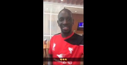 VIDEO: Mamadou Sakho introduces a very special guest at Liverpool training