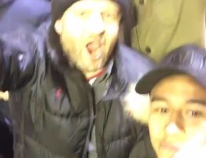VIDEO: Jesse Lingard is in the crowd with some very loud Manchester United fans at Anfield