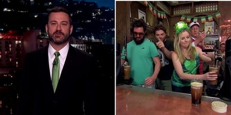 VIDEO: Jimmy Kimmel’s Guinness pouring competition was not a success