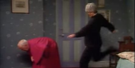 PIC: Kerry man on stag tries to recreate the kicking Bishop Brennan up the arse photo