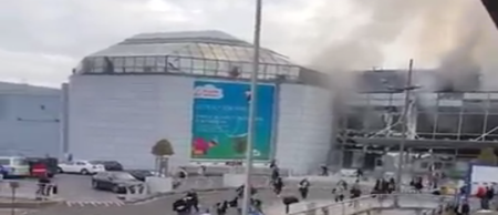 VIDEO: Reports of several dead as explosions are witnessed at Brussels airport this morning