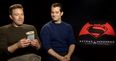 EXCLUSIVE: Ben Affleck and Henry Cavill smell Batman v Superman aftershave for the first time