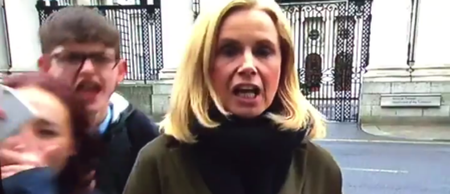 VIDEO: RTÉ’s Six One News piece interrupted by rowdy youths shouting swear words