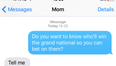 PIC: Irishman caught out his mam with a great prank ahead of Grand National
