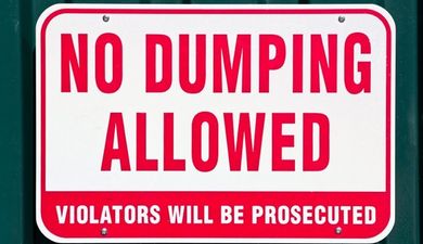 PIC: This Dublin City Council poster highlights people who have been illegally dumping in Dublin