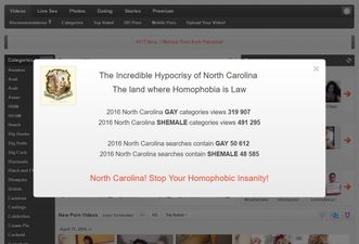 PICS: Porn site blocks access to North Carolina users in protest against anti-LGBT bill