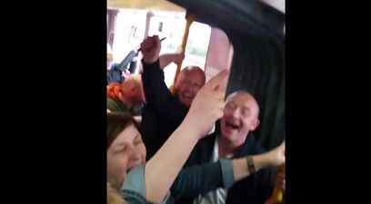 VIDEO: It’s not every day you hear a massive UB40 singalong on the Luas