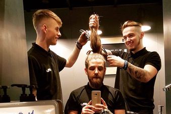 PICS: This Irishman has been growing his hair for two years and is about to cut it all off for charity