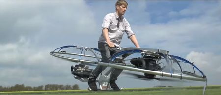 VIDEO: This man has created his own personal hoverbike and we want a go, right now