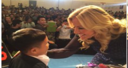 PIC: English baroness does the cringiest thing ever with a man she thought was six-years-old