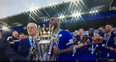 VIDEO: The incredible moment Claudio Ranieri and Wes Morgan lift the Premier League trophy