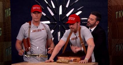 VIDEO: Ryan Gosling and Will Ferrell tried to sell everybody knives (again) on Jimmy Kimmel