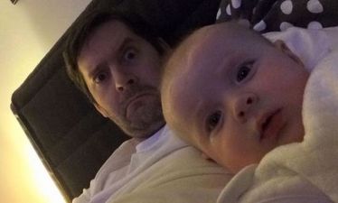 PICS: This new dad can’t stop pranking his partner with pictures of their baby