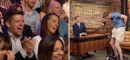 VIDEO: This is the moment Jason Byrne removed his underwear on live TV on The Late Late Show
