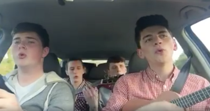 VIDEO: Irish fellas perform fantastic medley in car to celebrate the good weather