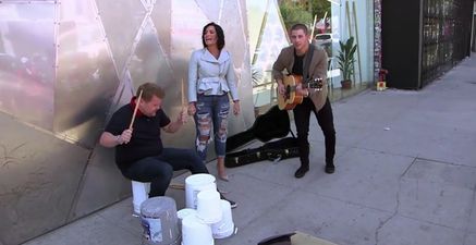 VIDEO: James Corden leaves his car for the latest episode of Carpool Karaoke